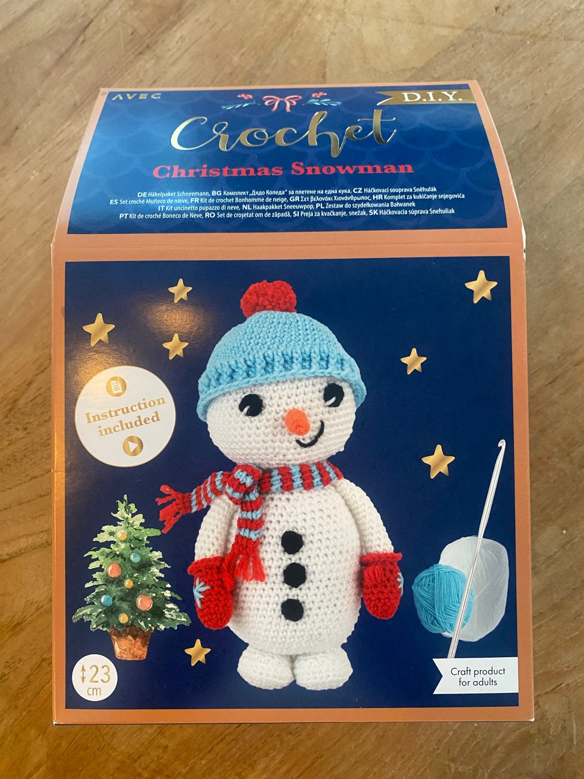 DIY Kerst Sneeuwpop Haakpakket - Nieuw in doos, Ophalen of Verzenden, Nieuw, Haken, Overige typen