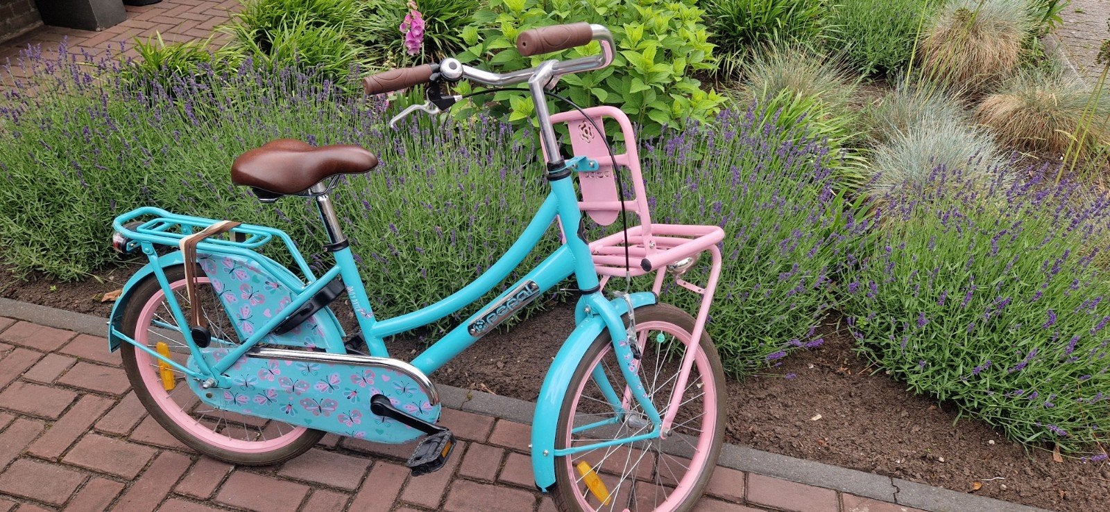 Popal Daily Dutch fiets 20 inch roze en blauw, Ophalen, Zo goed als nieuw, 20 inch