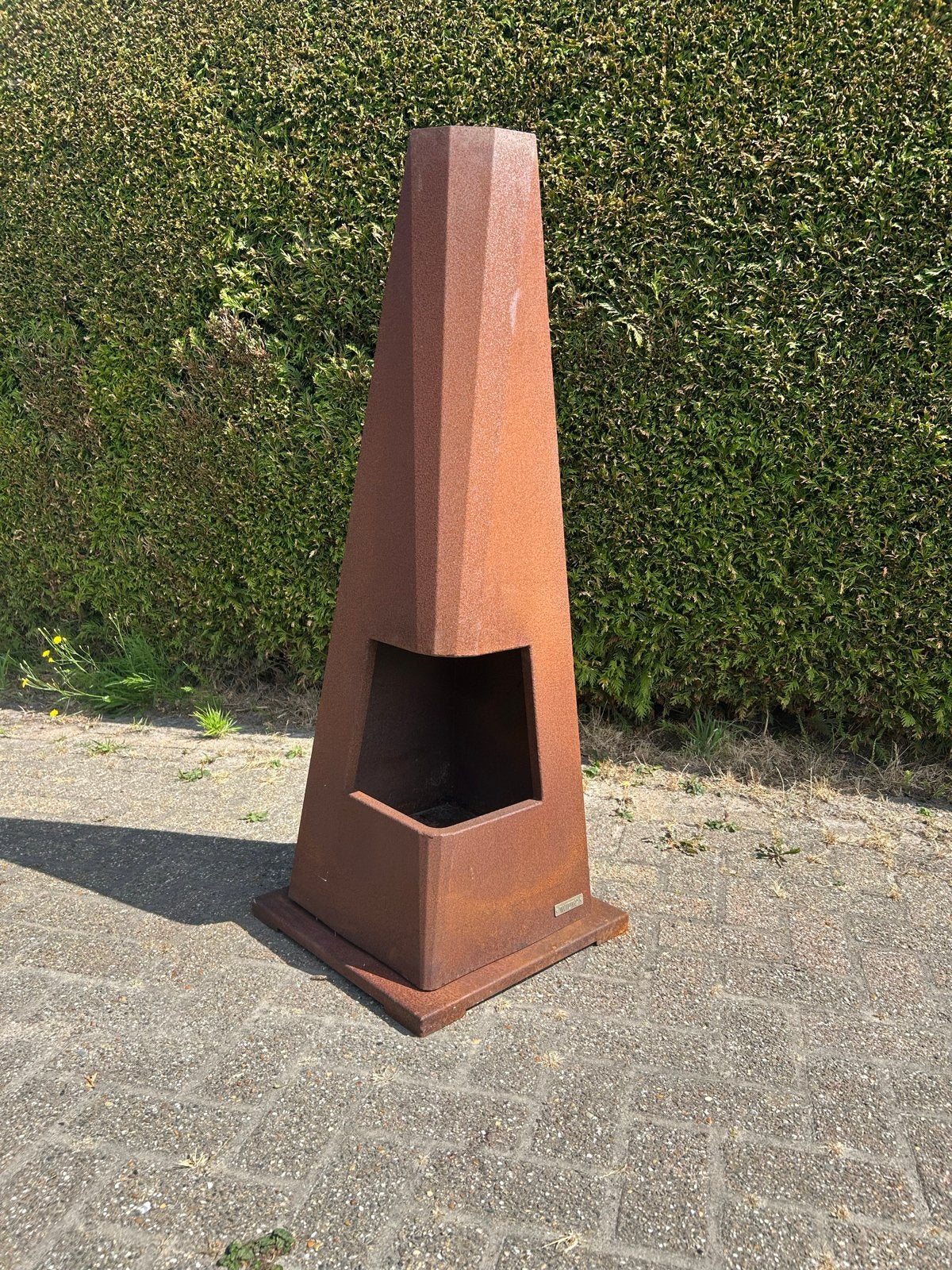 Moderne tuinhaard - Cortenstaal, Ophalen, Zo goed als nieuw