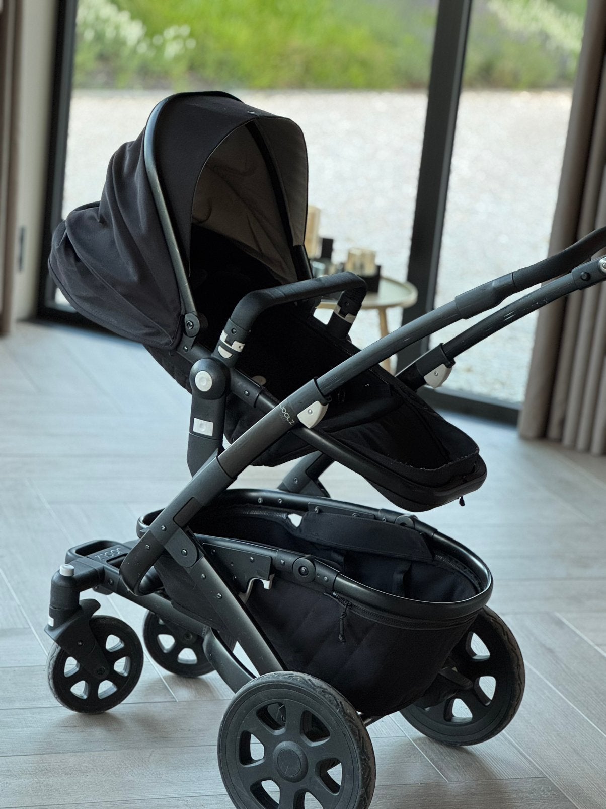 Joolz Geo2 kinderwagen en maxi cosi + veel accessoires, Ophalen, Gebruikt, Overige merken, Verstelbare duwstang