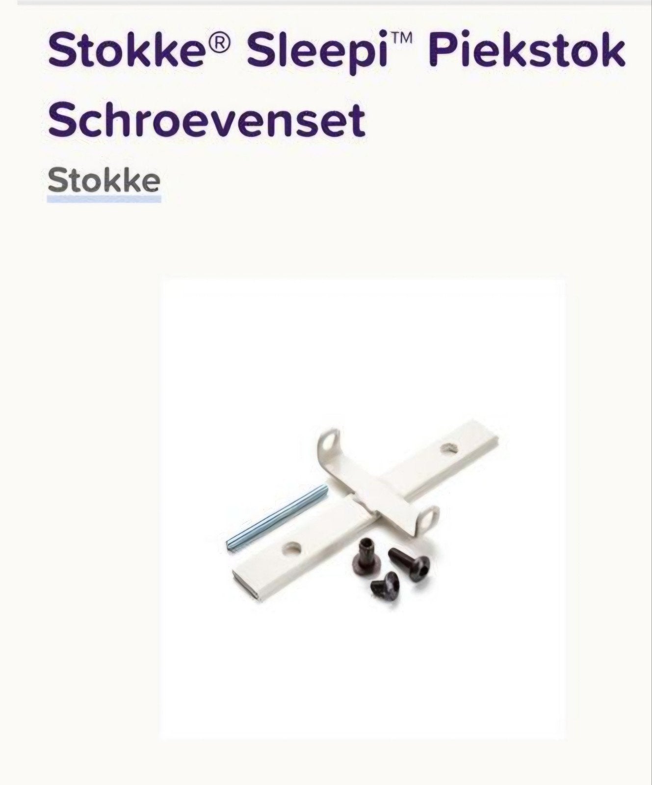 Nieuw Piekstokhouder voor Stokke Sleepi Ledikantje V2, Verzenden, Nieuw