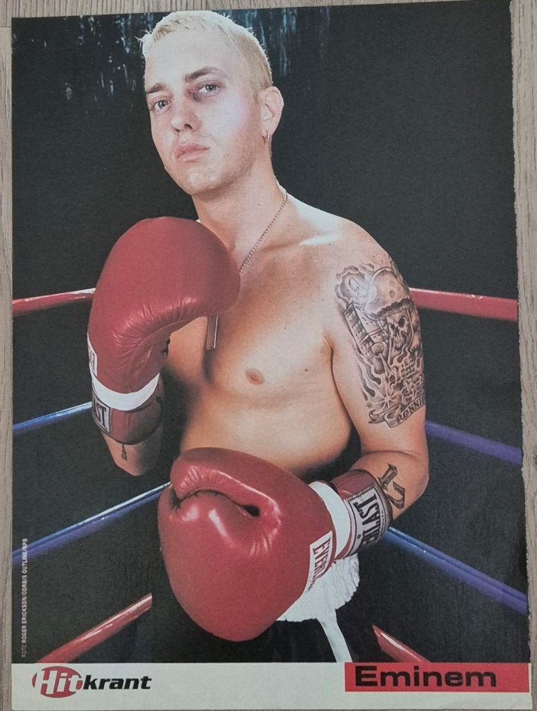 Mooie poster (A4) EMINEM (HITKRANT), Verzamelen, Posters, Nieuw, Muziek, A4 of kleiner, Rechthoekig Staand, Ophalen of Verzenden