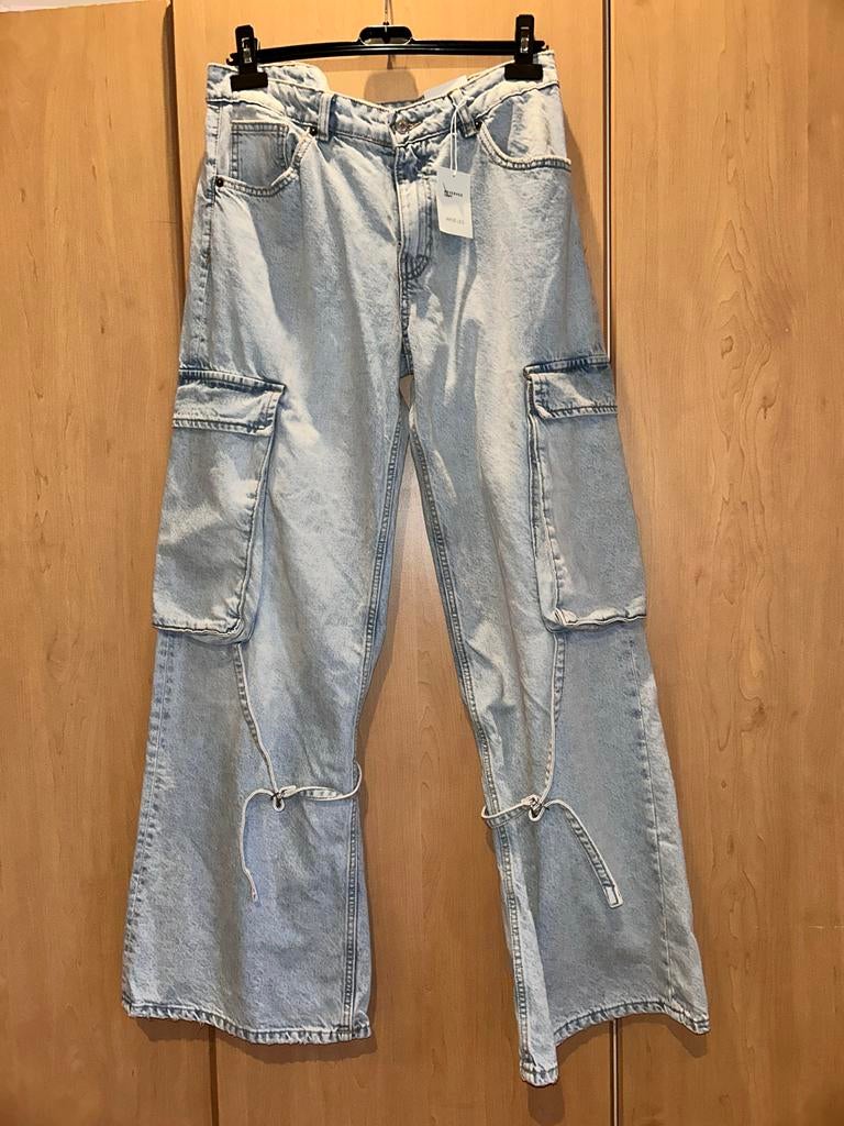 Reserved Denim Wide Leg Cargo Jeans - Nieuw met kaartjes, Ophalen of Verzenden, Nieuw, Blauw, W33 - W36 (confectie 42/44)