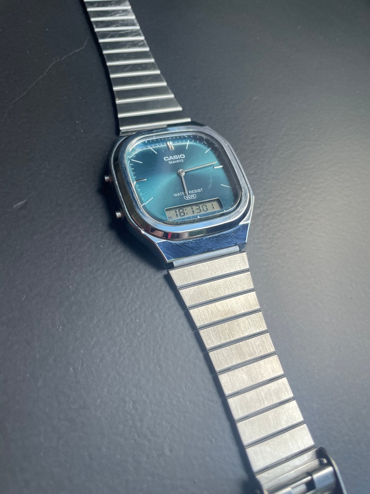 Casio quartz Horloge - Zo goed als nieuw, Casio, Staal, Polshorloge, Ophalen of Verzenden