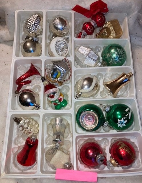 Oude kerstbal ornament nr 74, Ophalen of Verzenden, Nieuw