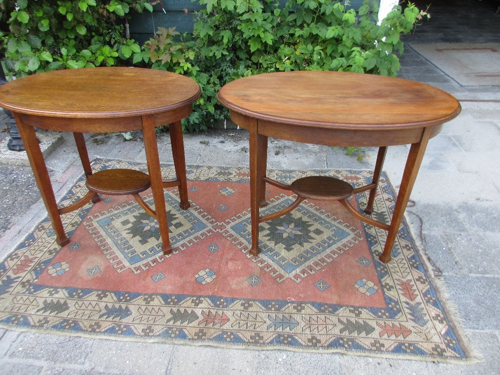 tafel - ovale tafel - bijzettafel, Ophalen of Verzenden, Zo goed als nieuw, 75 cm of meer, 60 cm of meer