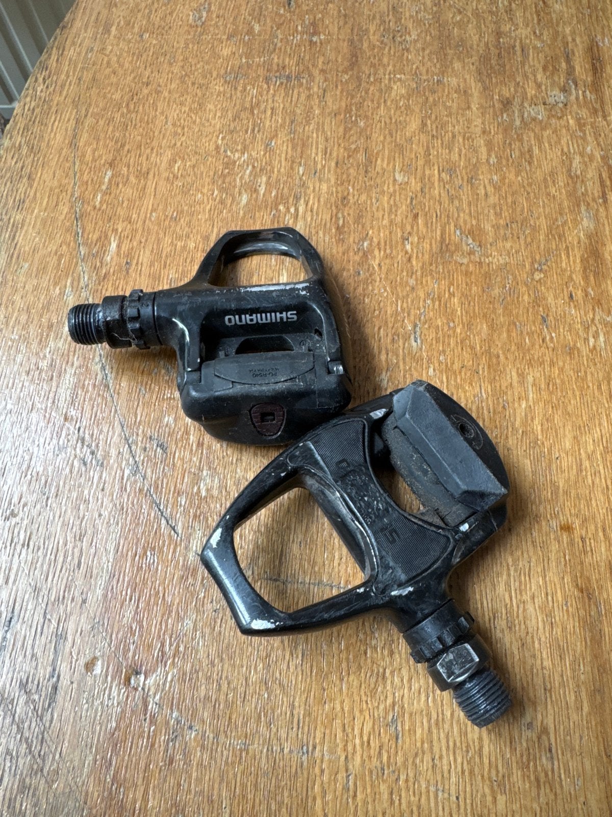 Shimano SPD SL pedalen, Fietsen en Brommers, Fietsonderdelen, Ophalen, Gebruikt, Racefiets, Crankstel of Pedalen