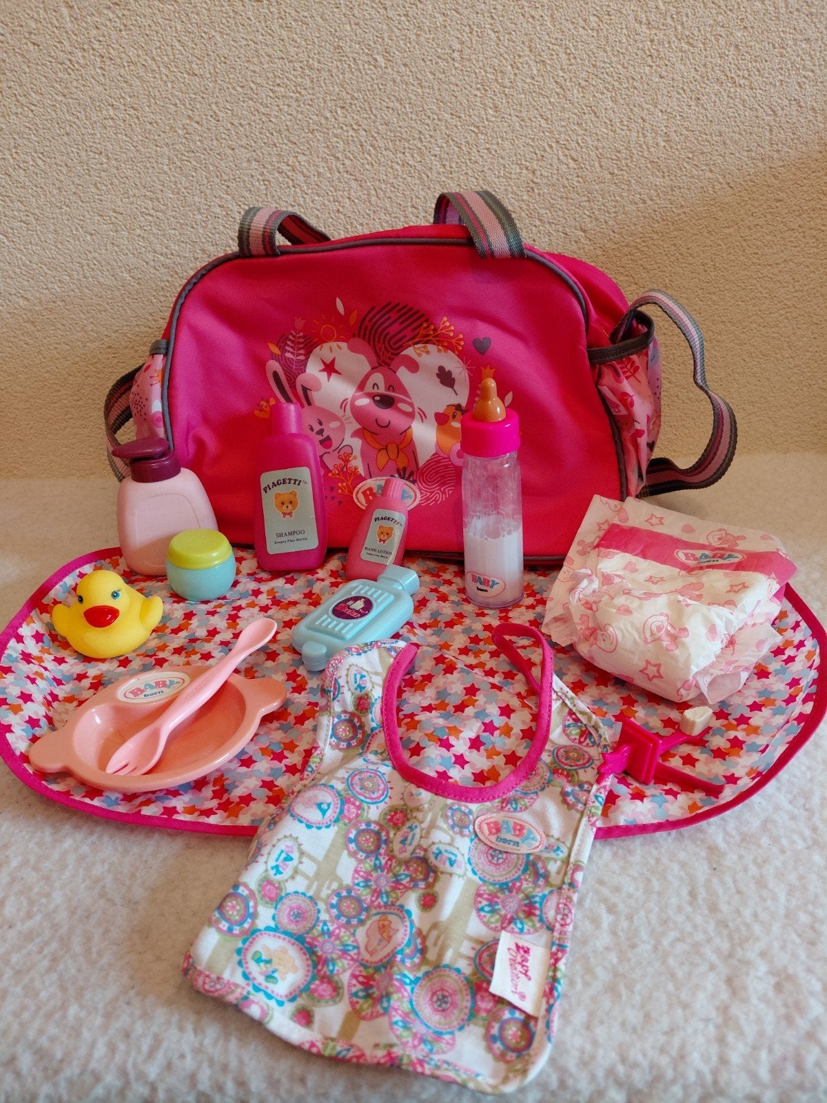 Baby Born Poppen Luiertas  🍼 met Spulletjes., Ophalen of Verzenden, Zo goed als nieuw, Babypop