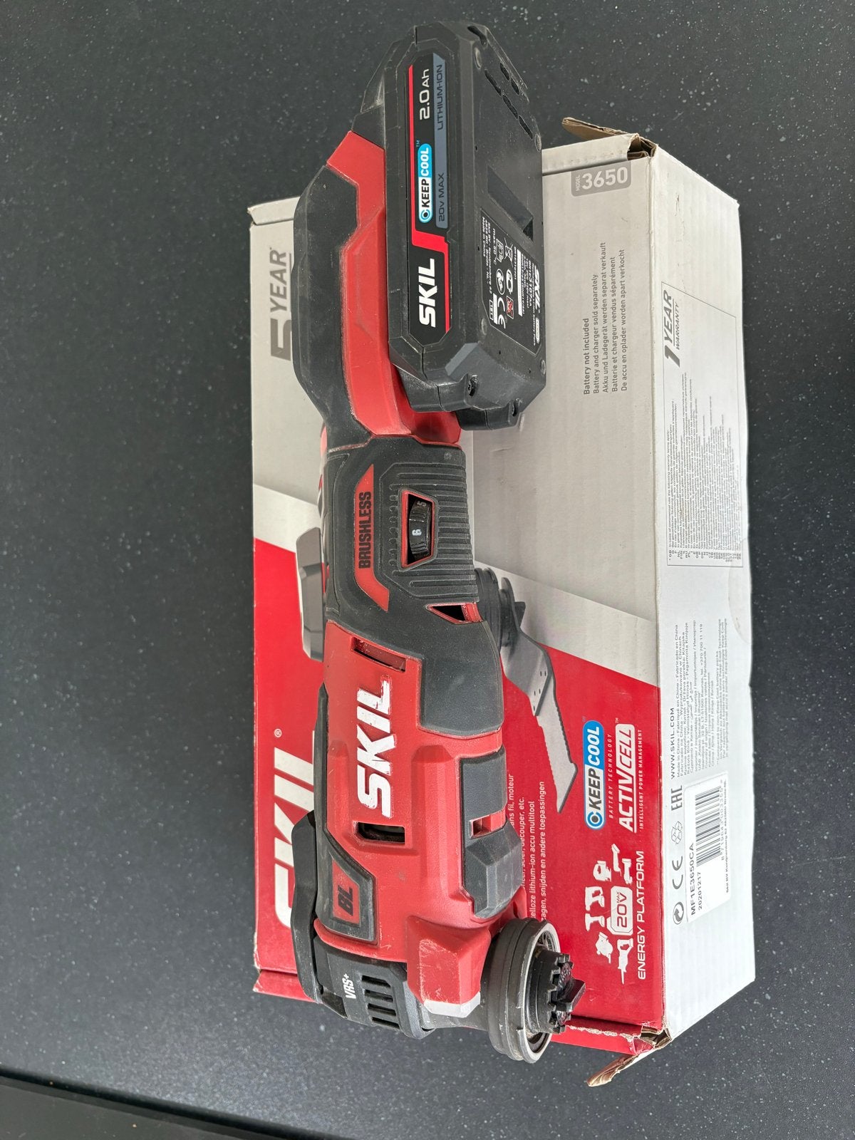 SKIL 20V Accu Multitool Borstelloos met Accu, Ophalen of Verzenden, Zo goed als nieuw