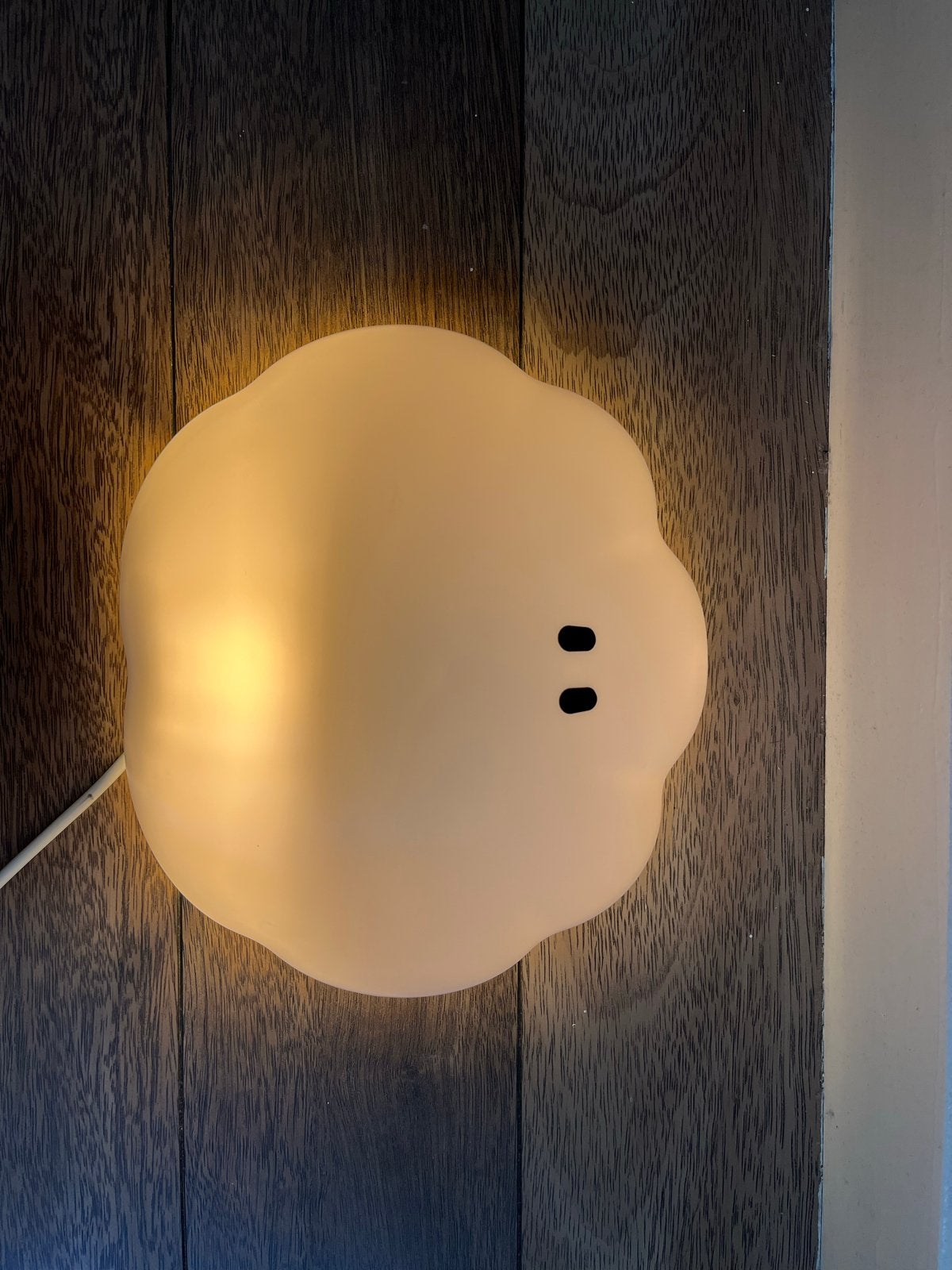 Schattige wolkenlamp voor kinderkamer (wandlamp), Ophalen, Gebruikt, Overige merken, Wit