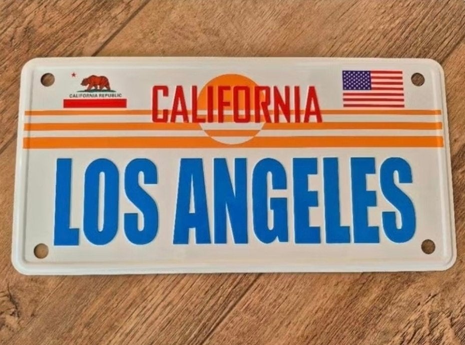 Souvenir nummerbord kentekenplaat Los Angeles, Verzamelen, Overige Verzamelen, Ophalen of Verzenden, Zo goed als nieuw