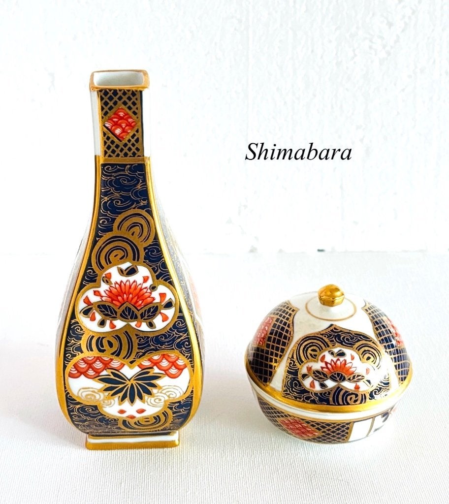 Vintage Japans Imari Set Shimabara Vaas & Doosje Handpainted, Ophalen