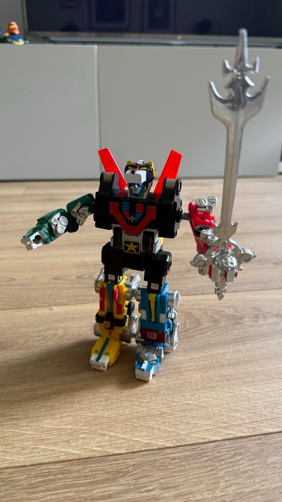 Vintage Voltron Lion Force Robot Speelgoed met Zwaard, Ophalen of Verzenden, Gebruikt