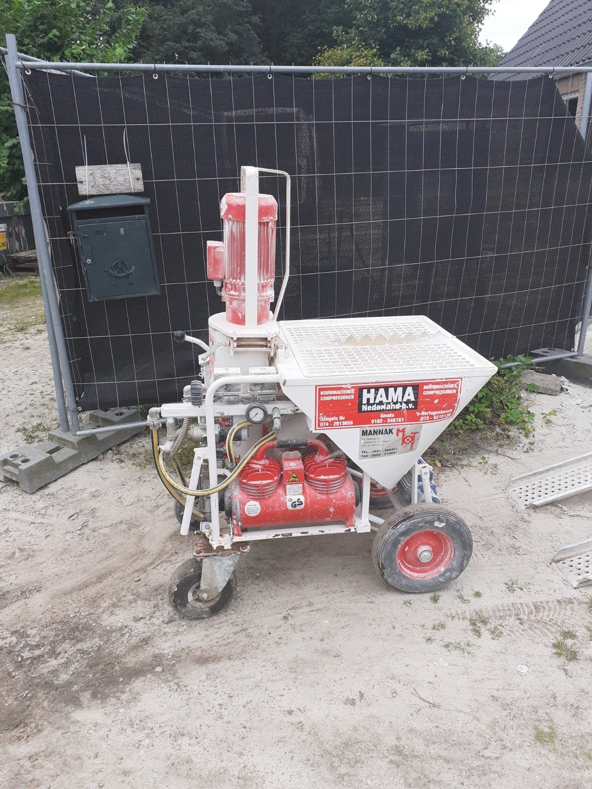 Gipsspuit HAMA Nederland HG 4 VWP pleisterspuitmachine, Ophalen of Verzenden