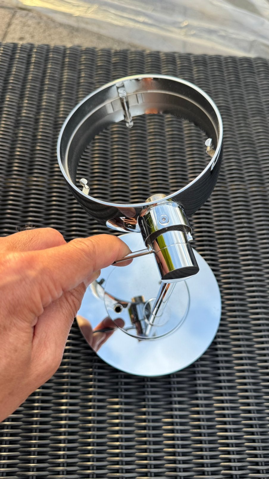 Occhio Sento Faro Singolo 10 cm HV chroom – Axel Meise, Overige materialen, Gebruikt, Overige merken, Ophalen of Verzenden