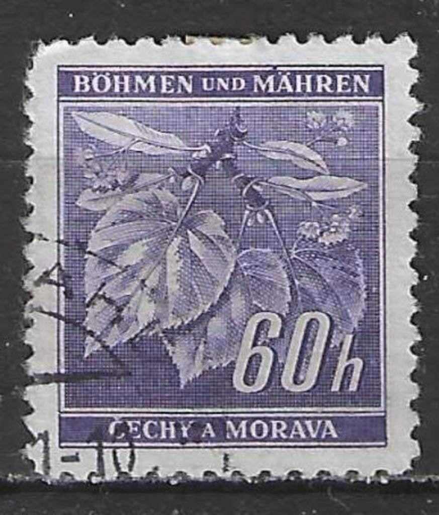 Bohemen-Moravie 1940/1941 - Yvert 44 - Linde - 60 h. (ST), Verzenden, 1990 tot heden, Gestempeld