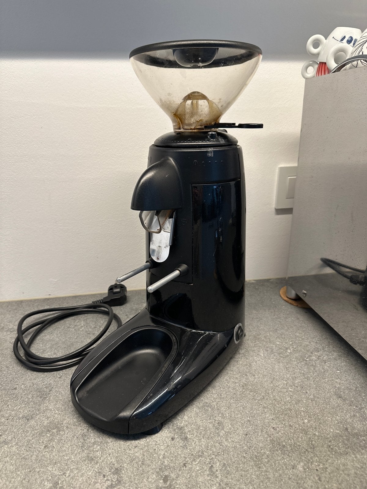 Compak K-3 Touch Metallic Black Koffiemolen, Ophalen, Gebruikt, Overige modellen, 10 kopjes of meer