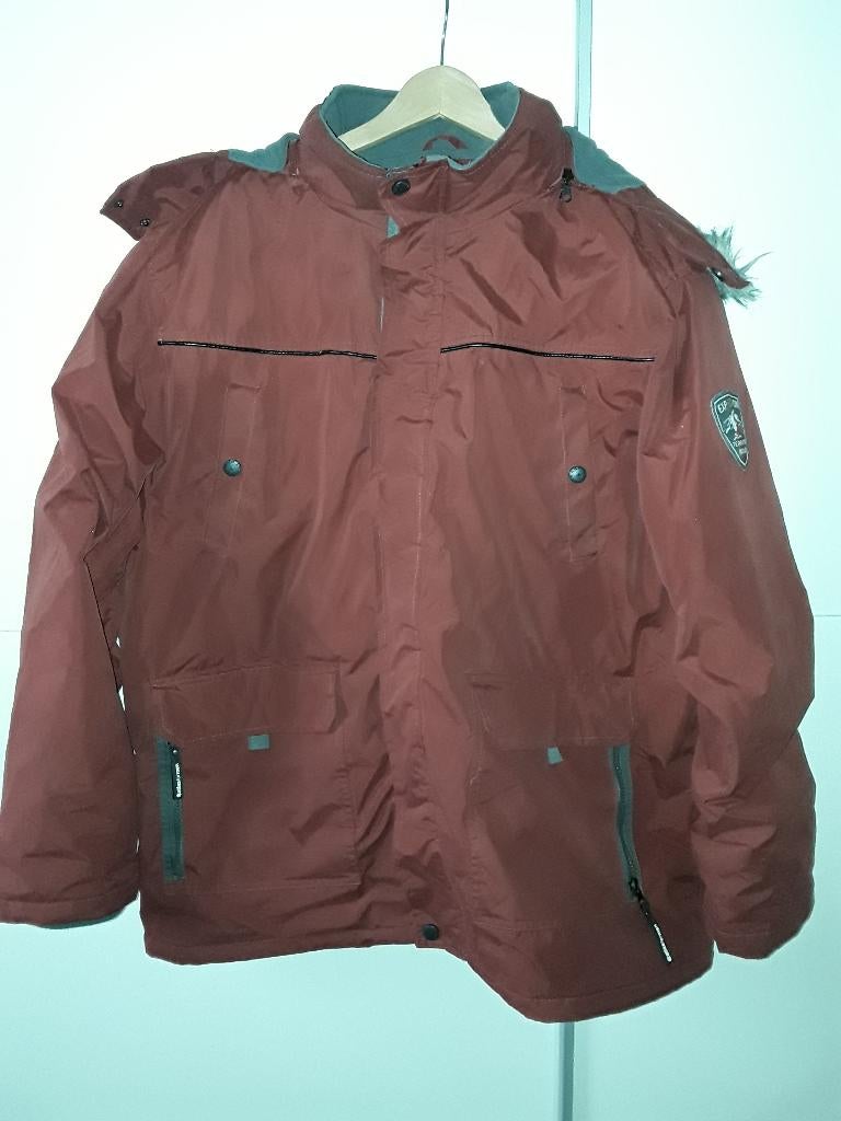Atlas For Men Bordeaux Winterjas Met Capuchon Maat 4XL, Atlas for men, Trui of Vest, Ophalen of Verzenden, Zo goed als nieuw