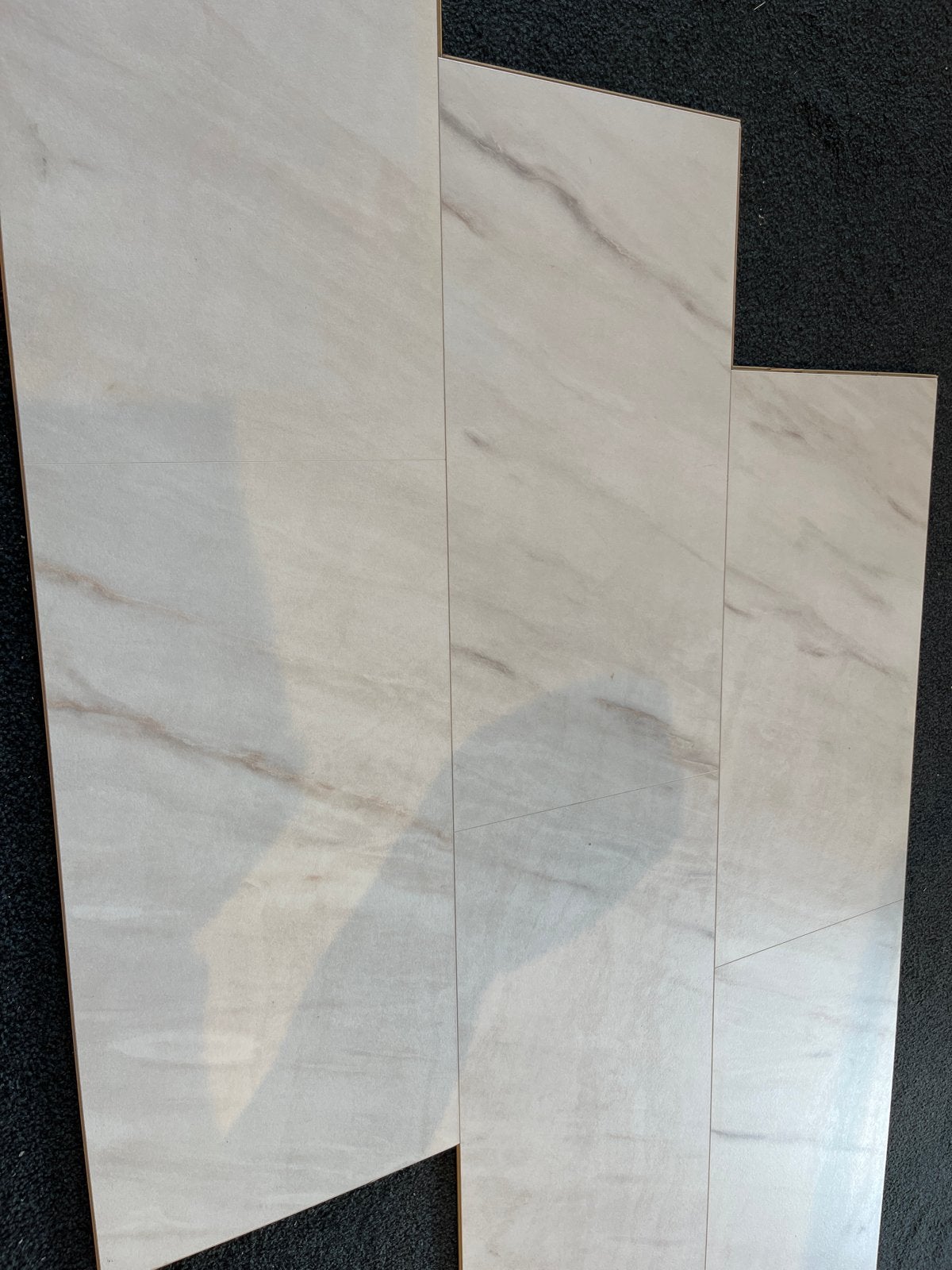 Witte laminaat tegel 8 mm - 45 m², Ophalen, Overige materialen, 30 cm of meer, 50 tot 150 cm