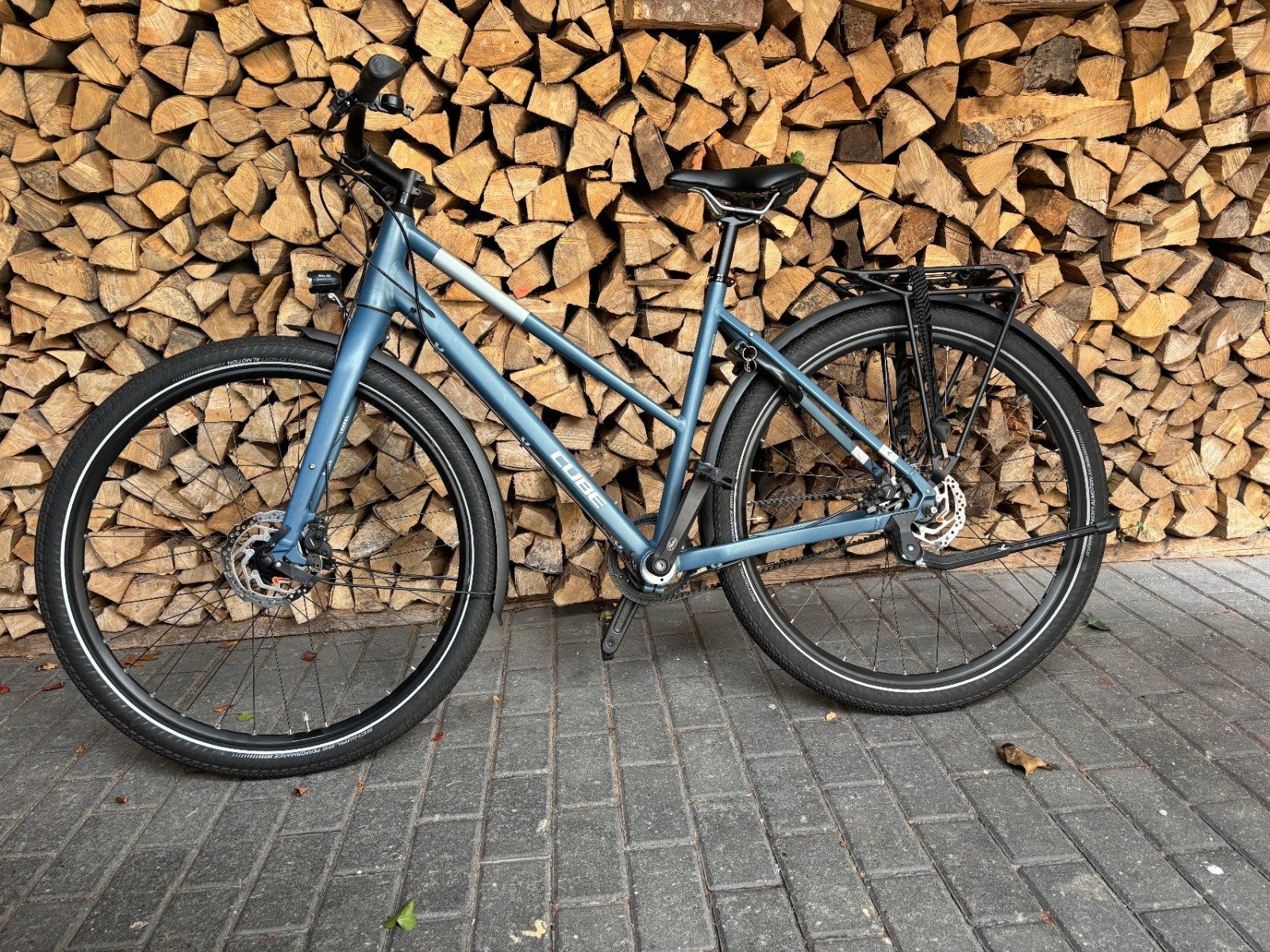 Cube Travel Pro Black/Green, Minder dan 10 versnellingen, 53 tot 56 cm, Zo goed als nieuw, Schijfrem