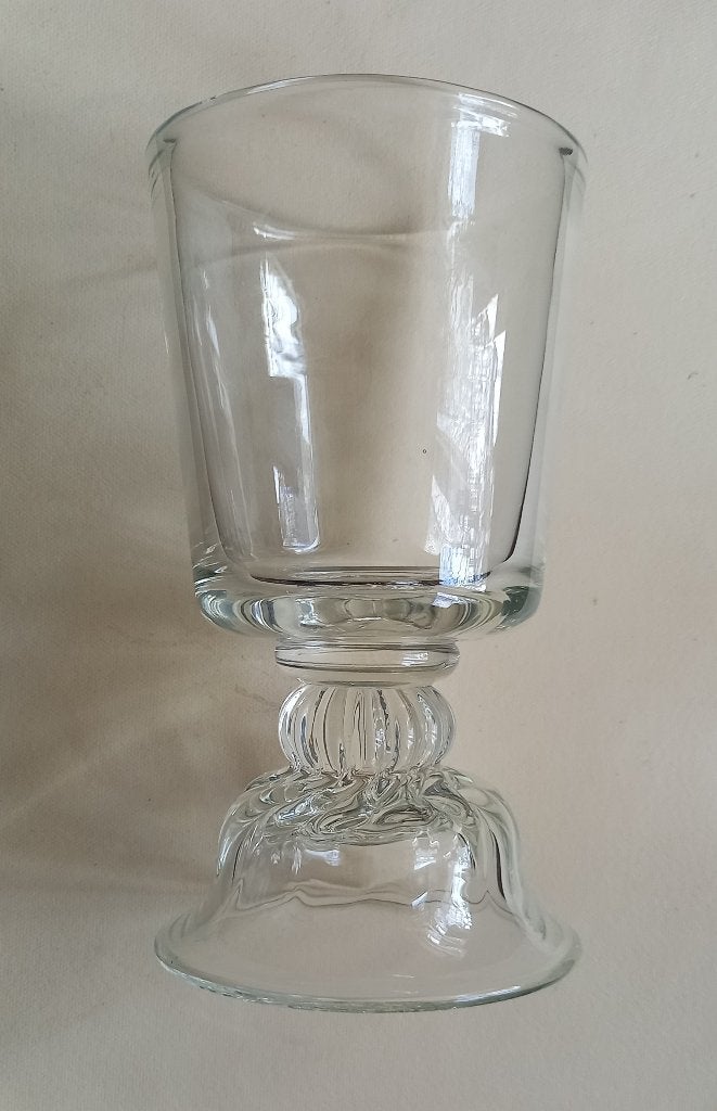 Glazen vaas (Gommaire) Cleybergh, Belgie, Verzenden, Vaas, Glas, Gemerkt