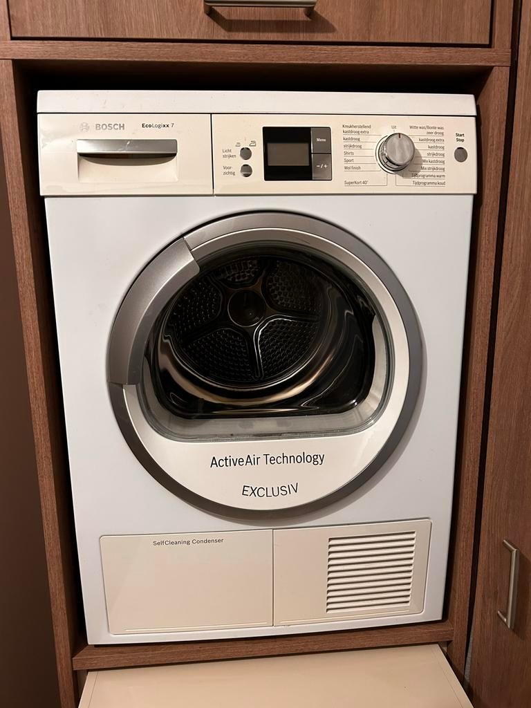 Bosch EcoLogixx7 Condensdroger, Witgoed en Apparatuur, Ophalen, 6 tot 8 kg, Gebruikt, Anti-kreukfase