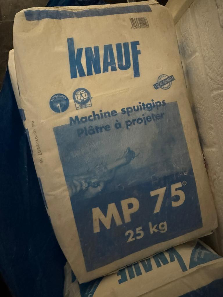 Machine Spuitgips 10 x 25kg, Ophalen, Zo goed als nieuw