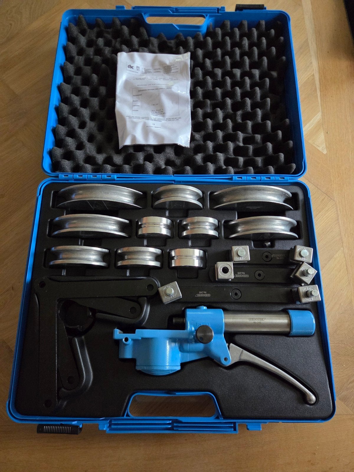 GEDORE hydraulisch hand-pijpbuigset koffer 11-delig (245611), Ophalen of Verzenden, Nieuw