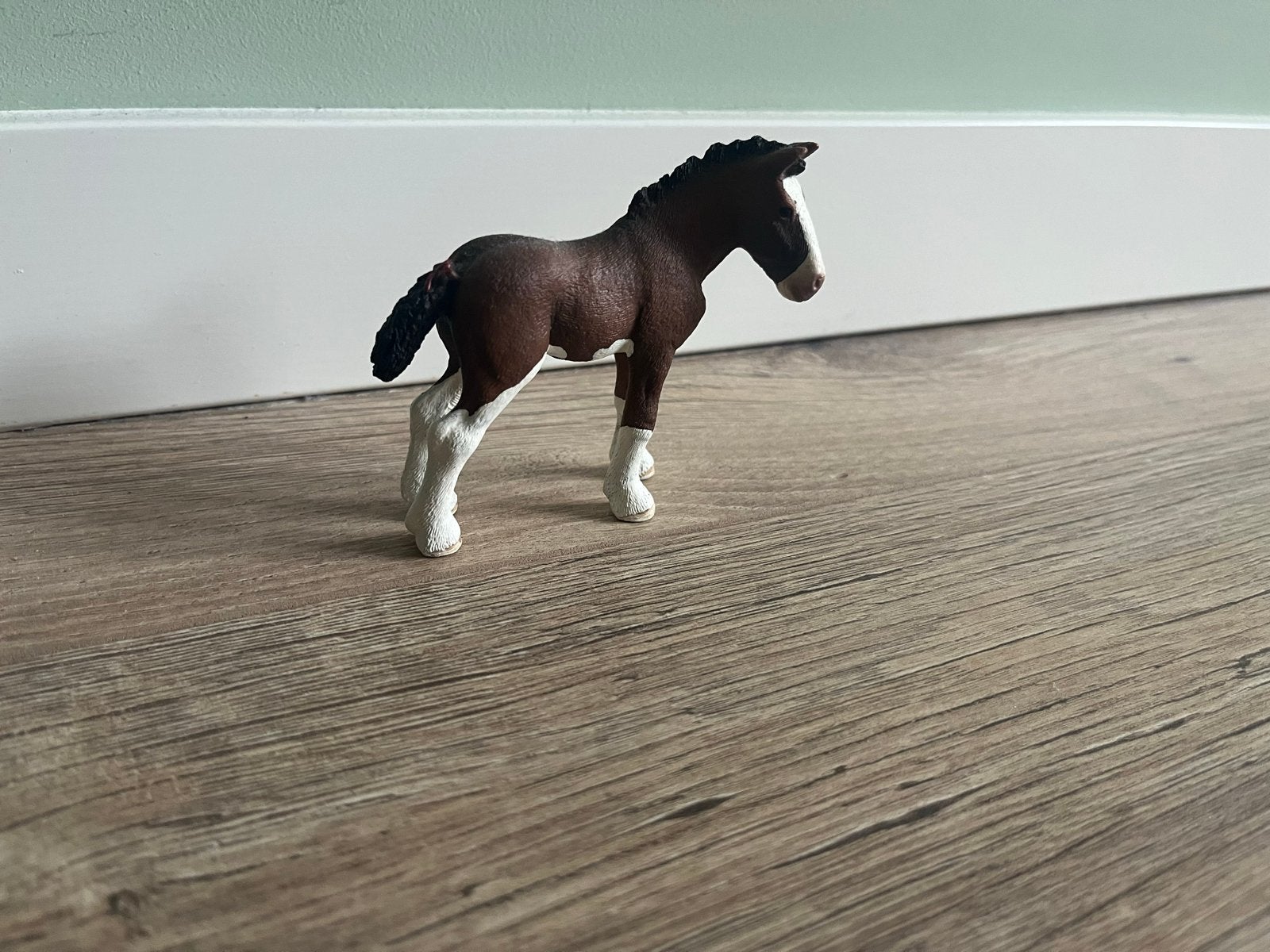Schleich paardje veulen bruin wit, Ophalen of Verzenden, Nieuw