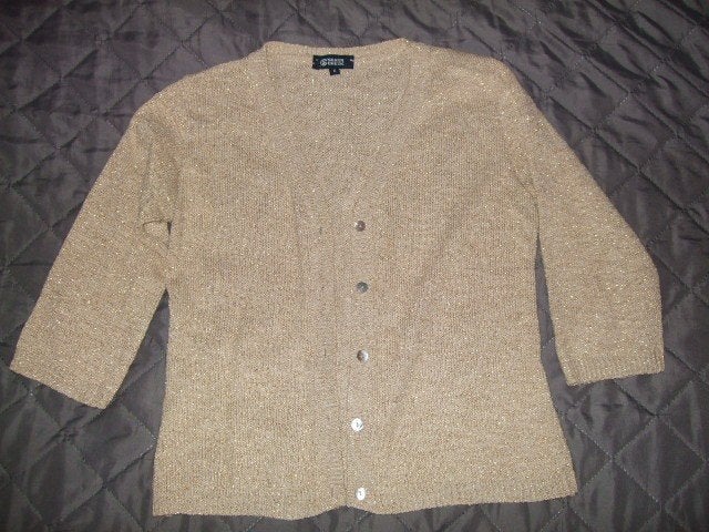 zgan glittervestje van Silver Creek mt S € 7,00, Silver Creek, Beige, Ophalen of Verzenden, Zo goed als nieuw