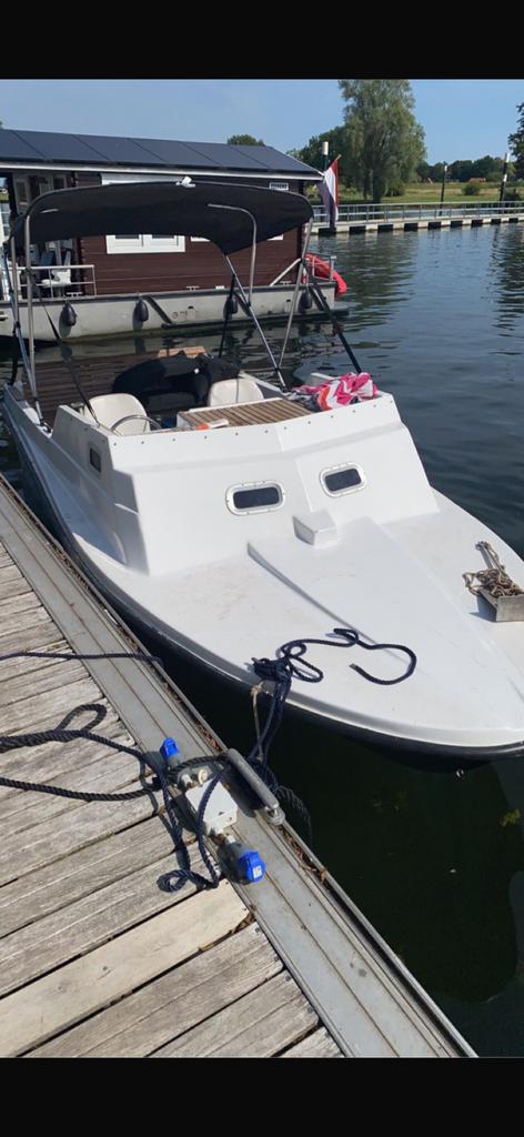Vis / Tourboot, Watersport en Boten, Ophalen, Biminitop, Polyester, Visboot