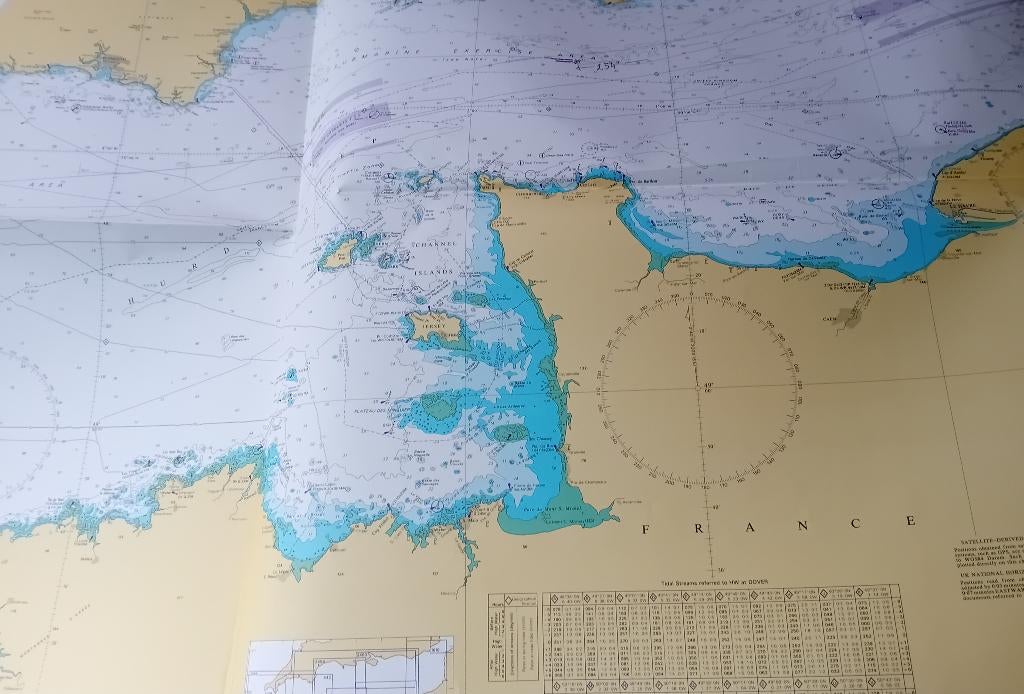 Zeekaarten Franse noordkust, Watersport en Boten, Ophalen of Verzenden, Gebruikt, Overige typen