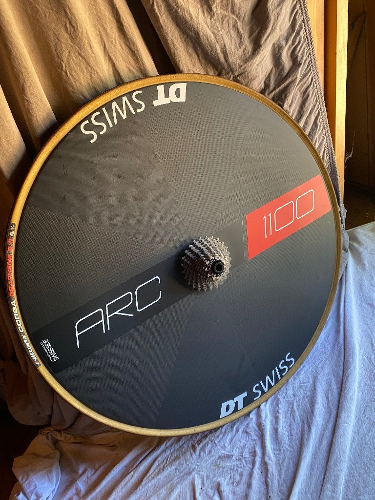 DT Swiss ARC 1100 DIcut DIsc Schijrem  + Dura Ace DIsc Velg, Ophalen, Nieuw, Racefiets, Carbon