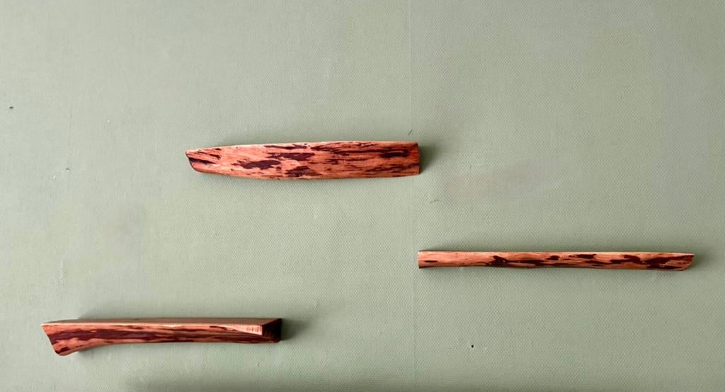 Set v 3 boomstam wandplanken, Ophalen