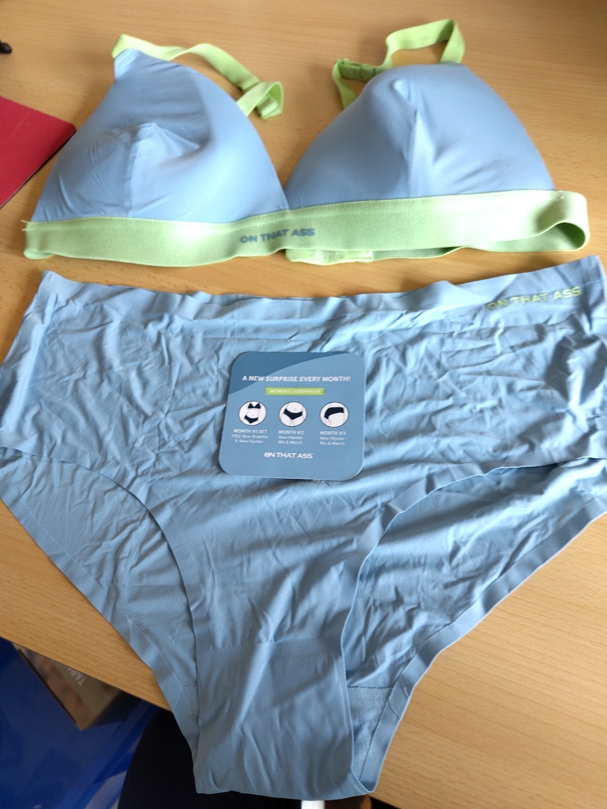 On That Ass dames ondergoed set - XL, On That Ass, Ophalen of Verzenden, Blauw, Setje