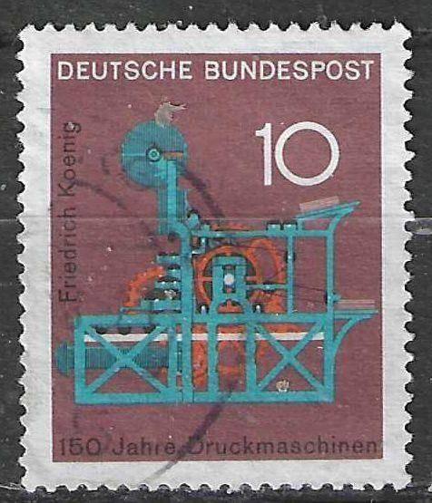 Duitsland Bundespost 1968 - Yvert 411 - Konig en Bauer (ST), Verzenden, BRD, Gestempeld