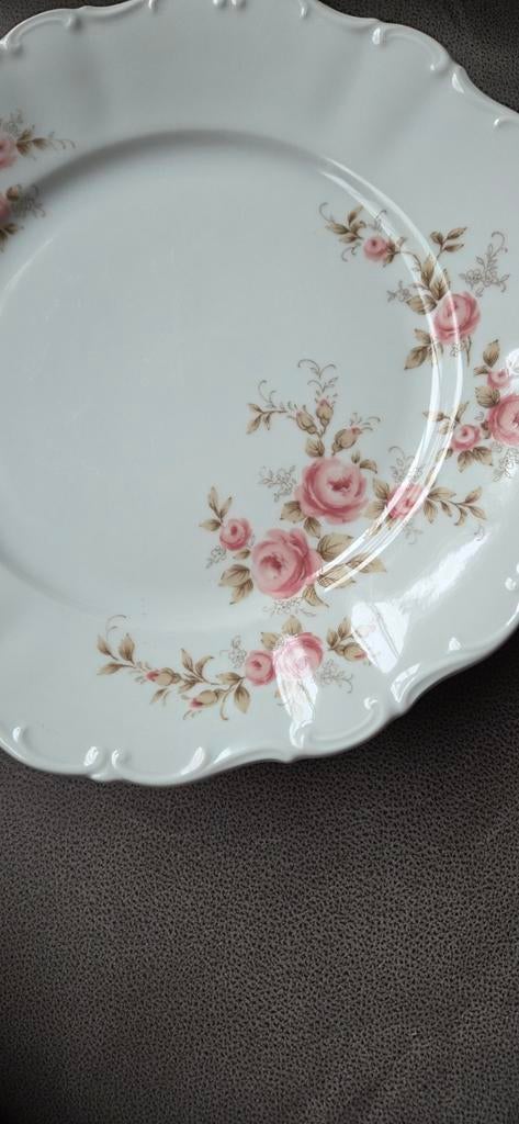 Seltmann Weiden elegante porseleinen bordjes met rozenmotief, Ophalen of Verzenden