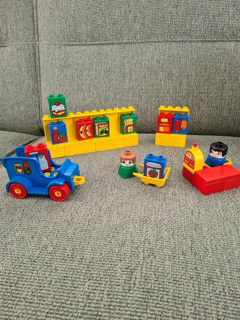 Lego duplo vintage supermarkt 2640 compleet, Compleet, Lego, Gebruikt, Overige thema's