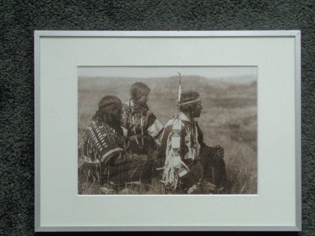 5458-25-2 : Reproductie Indianen : Indiaanse familie 41X3, Ophalen of Verzenden, Zo goed als nieuw