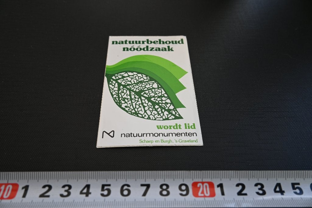 sticker natuurbehoud nóódzaak natuurmonumenten schaep en b*, Verzamelen, Ophalen, Zo goed als nieuw