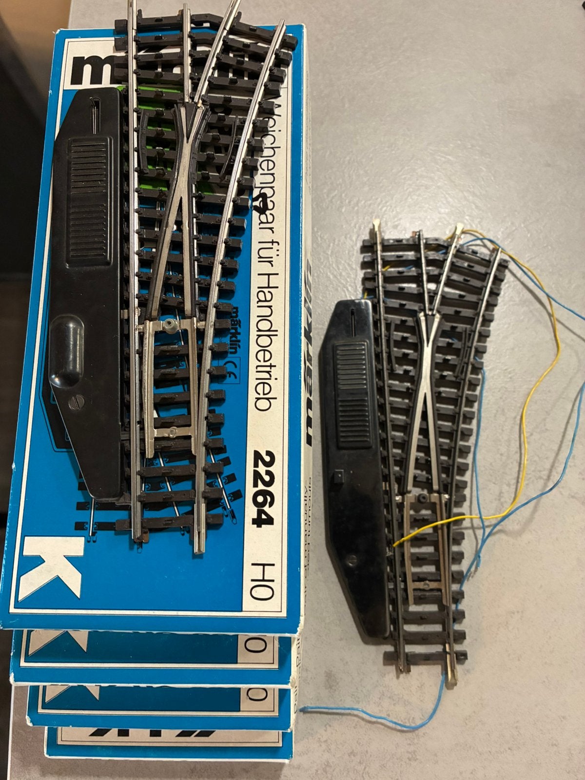 Marklin k rails wissels, Wisselstroom, Gebruikt, Rails, Ophalen of Verzenden