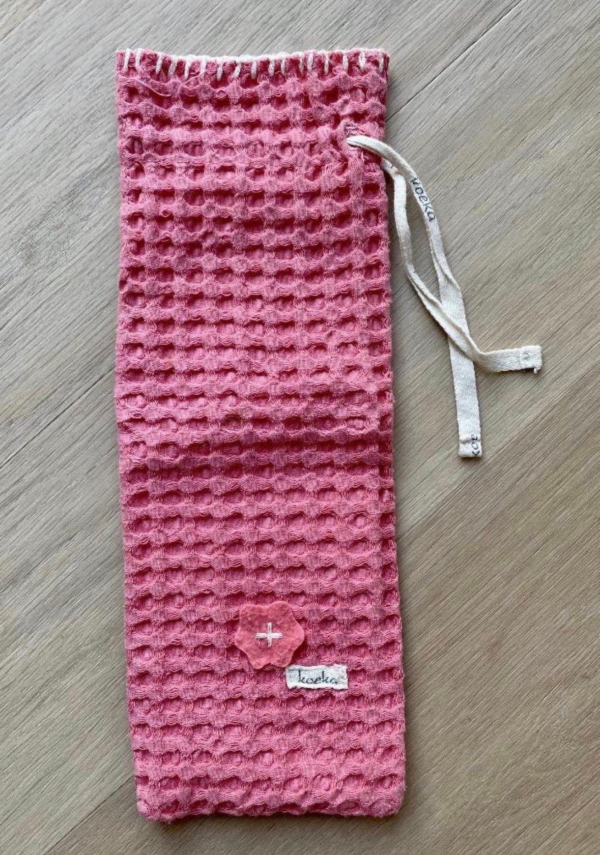 Koeka kruikzak / kruikenzak wafel oud roze | baby meisje, Ophalen of Verzenden, Zo goed als nieuw