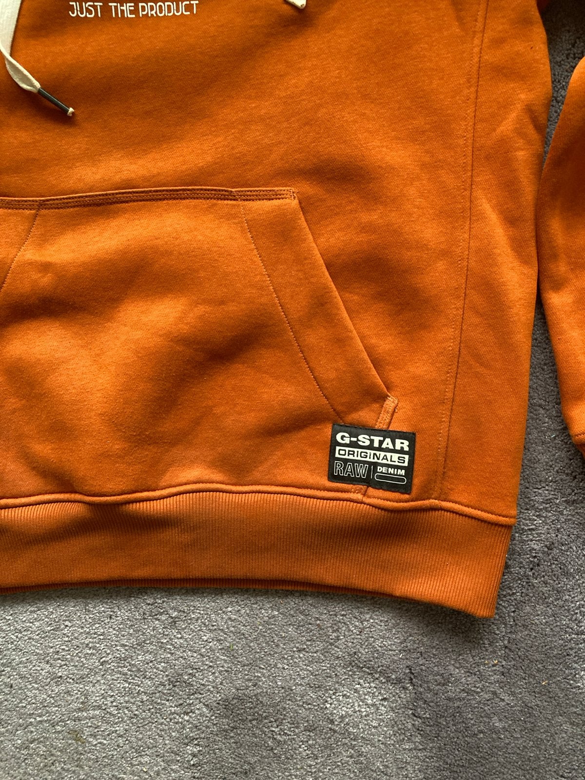 G-Star Raw Hoodie - Premium Cap Star - Maat L, Ophalen of Verzenden, Nieuw, Maat 52/54 (L), Oranje