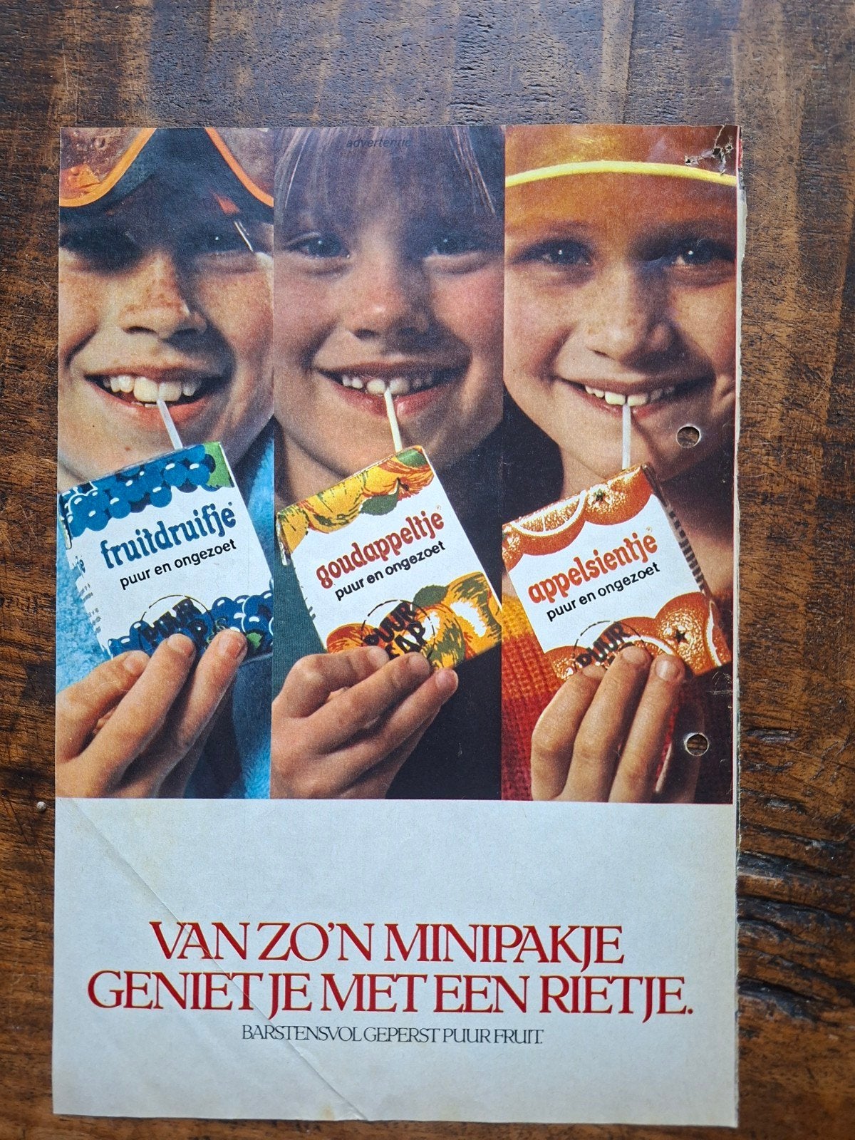 Reclame Hero fruitsap Appelsientje jaren '70, Ophalen of Verzenden, Gebruikt, Overige typen