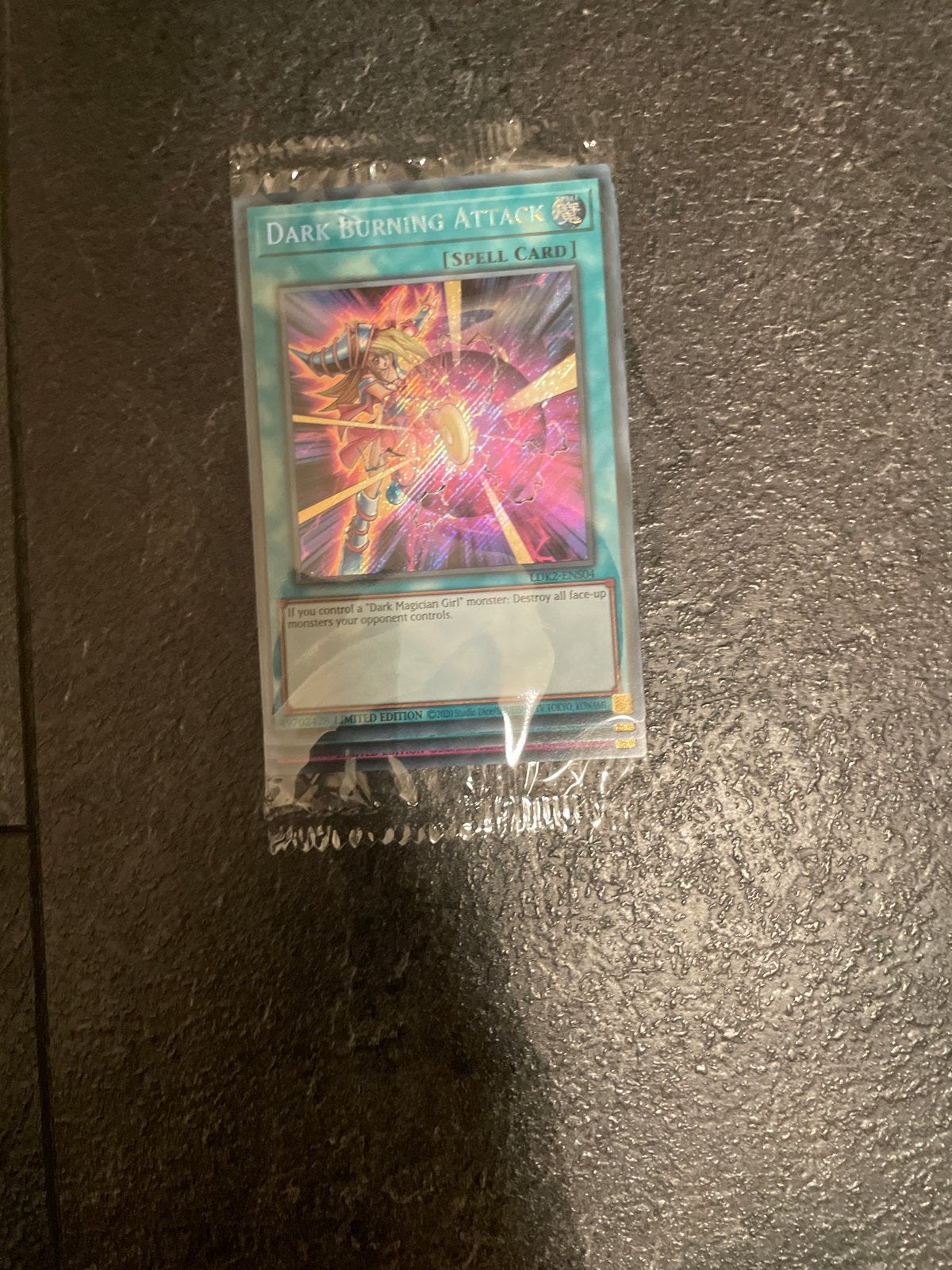 Yu-Gi-Oh! Dark Burning Attack Spell Card (Foil), Ophalen, Nieuw, Losse kaart, Foil