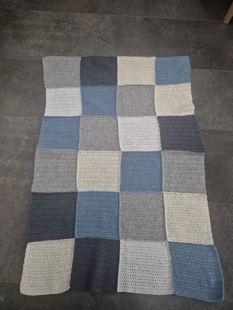 gehaakt dekentje, 130 cm, 93 cm, Ophalen of Verzenden, Zo goed als nieuw