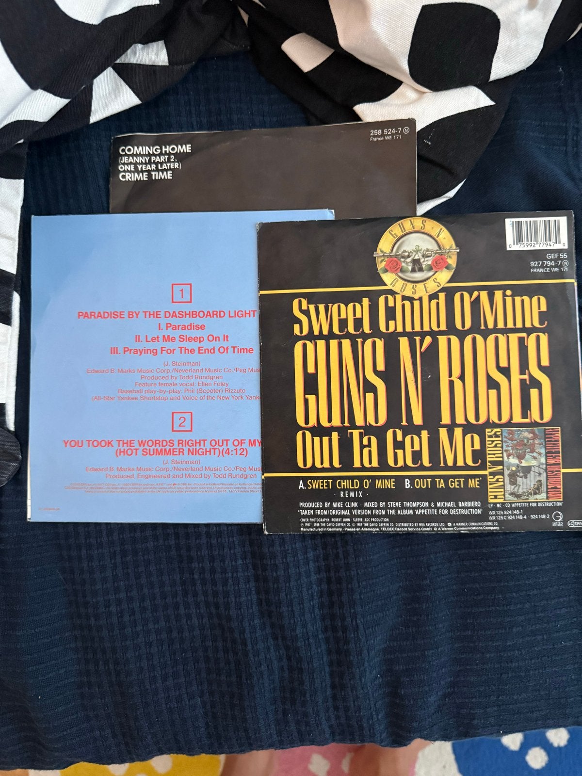 Klassieke singles: Guns N' Roses, Meat Loaf, Falco, Cd's en Dvd's, Vinyl Singles, Gebruikt, 7 inch, Ophalen of Verzenden, Rock en Metal
