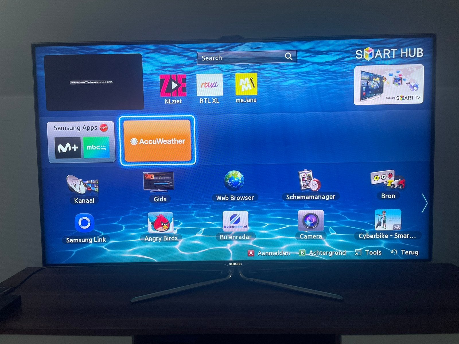 Samsung 55 inch Smart TV te koop!, 50 Hz, Ophalen of Verzenden, Zo goed als nieuw, Samsung