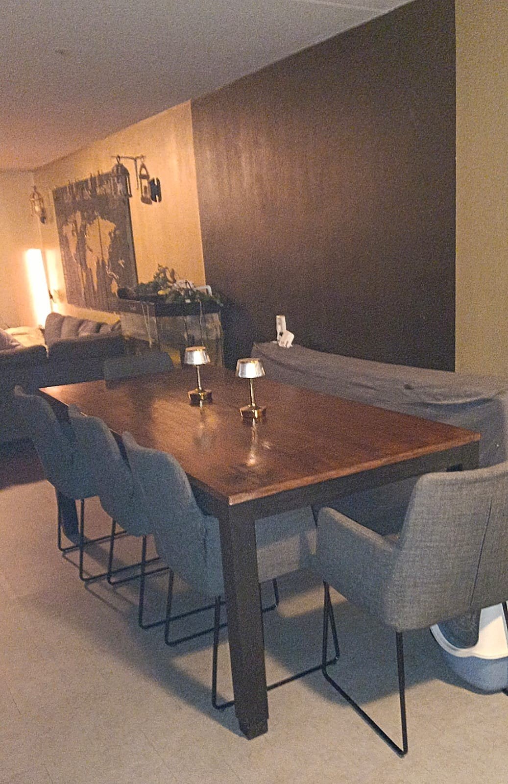 Ruime eettafel 2.20m x 1m - 6-8 personen, Ophalen of Verzenden