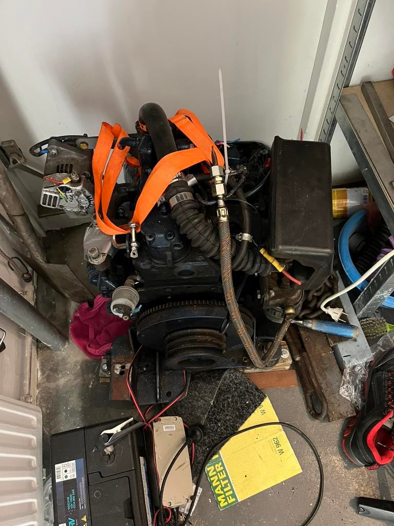 Kubota 2 cilinder motertje, Ophalen, Gebruikt